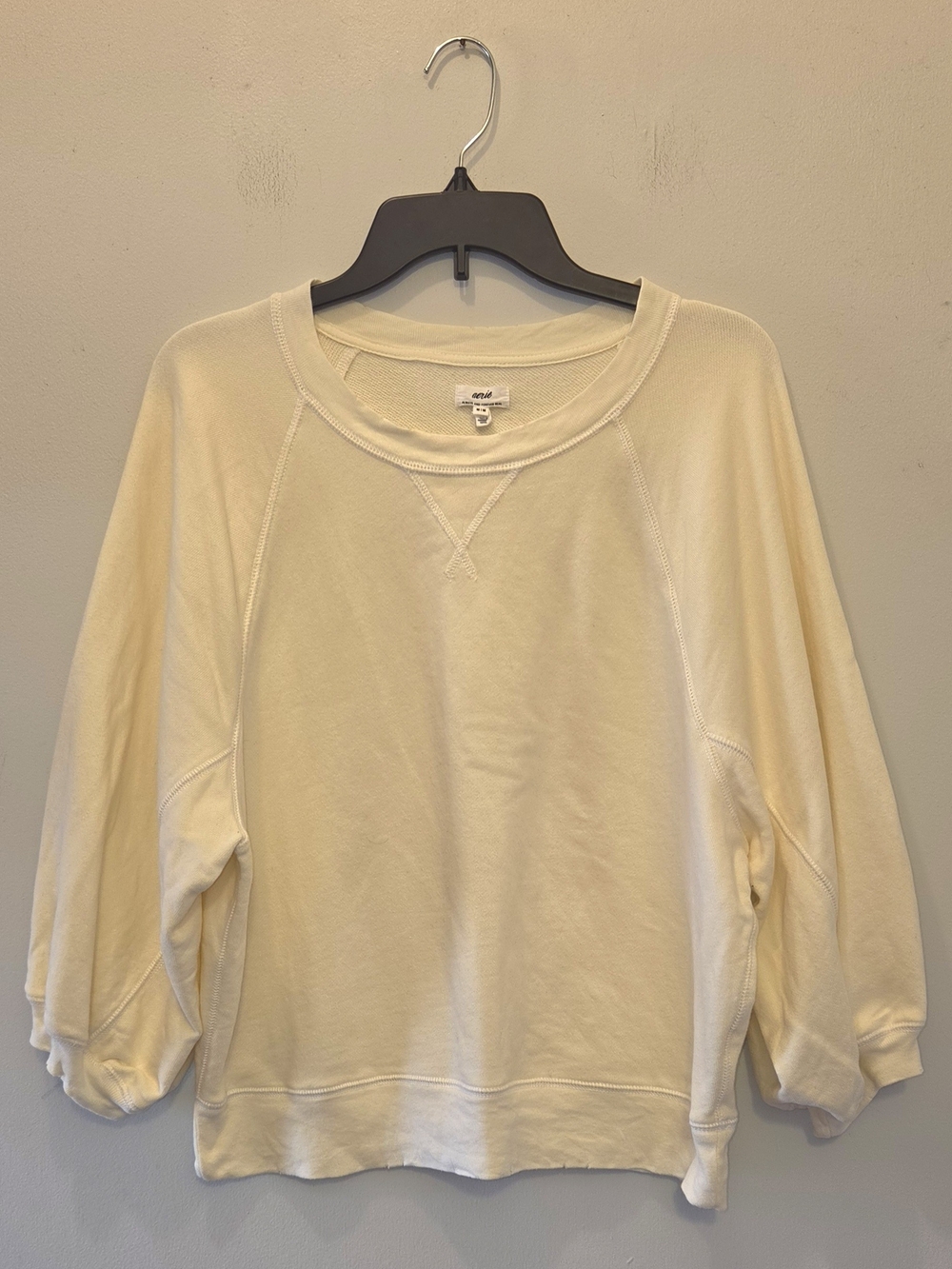 Aerie Butter Yellow Crewneck Sweatshirt